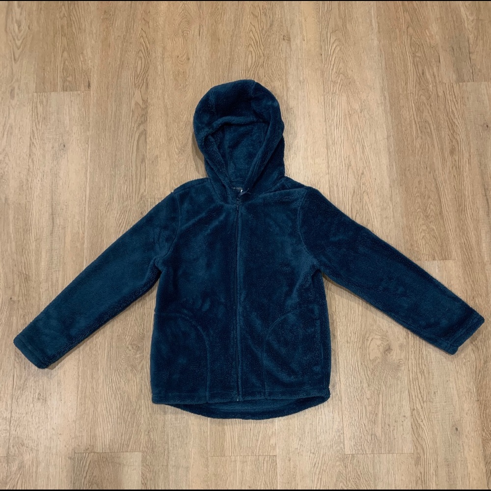Kids Old Navy Blue Fuzzy Jacket / Size 10/12